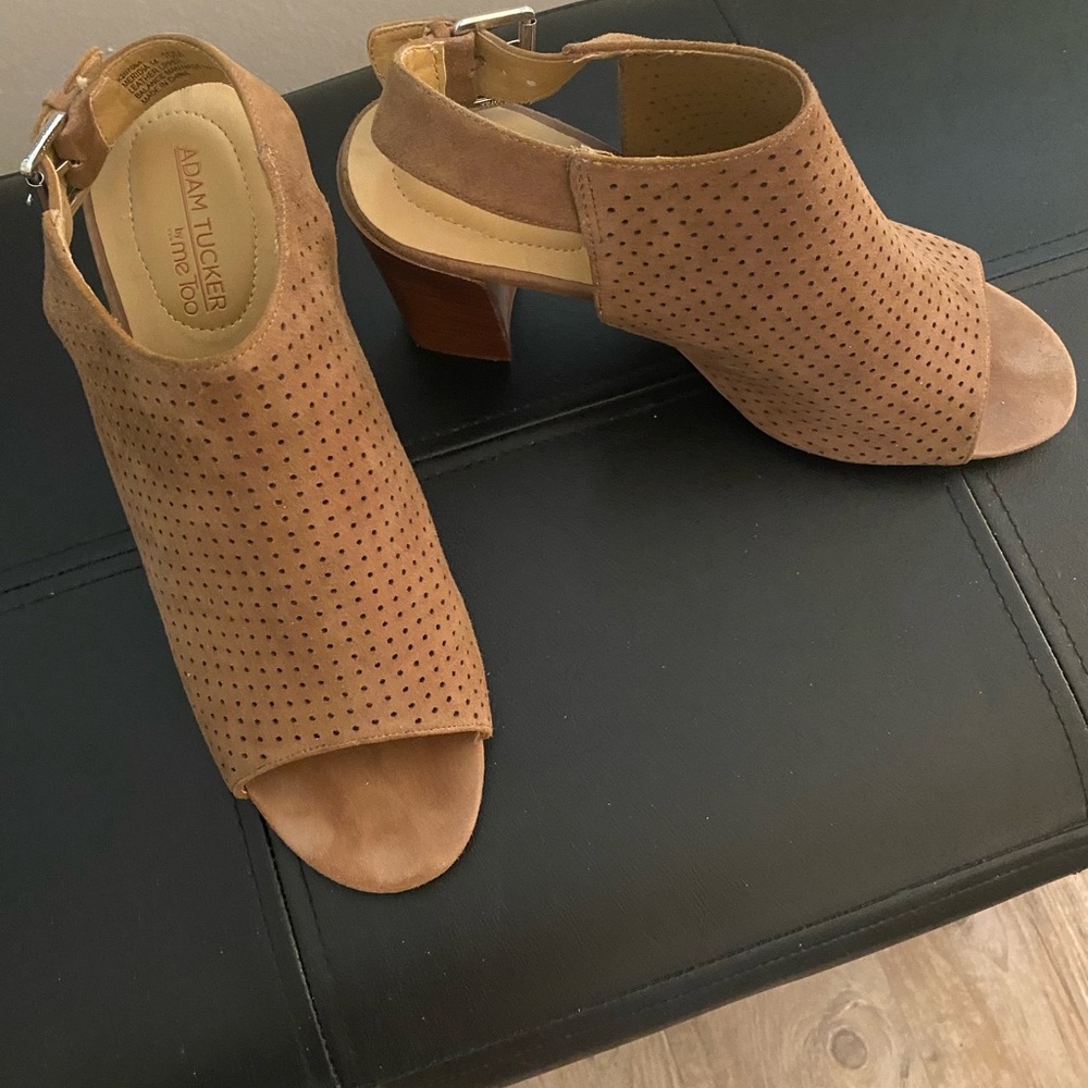 Adam Tucker suede sandals